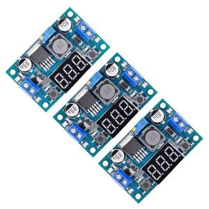 lot 2476 image: Valefod 3 Pack LM2596 DC to DC Voltage Regulator 4-40V to 1.5-35V Buck Converter with LED Display