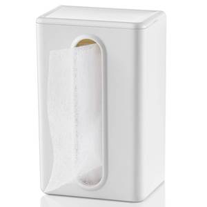 lot 2483 image: SUBEKYU Magnetic Dryer Sheet Holder for Laundry Room, Dryer Sheet Container,Dryer Sheet Dispenser,Wall Dryer Sheet Box for Laundry Organization and Storage,Plastic Fabric Sheet Holder with Lid,White