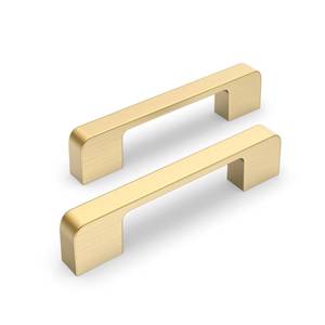 lot 10015 image: Lepatape 25 Pack 4 Inch Brushed Gold Cabinet Pulls Brushed Brass Cabinet Handles, 102mm Dresser Drawer Pulls Gold Kitchen Cabinet Hardware