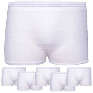 lot 10386 image: Knit Mesh Underpants 5 Pack Disposable Underwear for Postpartum, Hospital Recovery, Incontinence, Maternity - High Waisted, Soft, Stretchy, Breathable Under Garments - Washable Multiple Times (ML)
