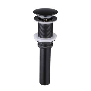 lot 10398 image: KES Bathroom Sink Drain Without Overflow Vessel Sink Lavatory Vanity Pop Up Drain Stopper Matte Black, All Metal Rustproof Brass and 304 Stainless Steel, S2008D-BK