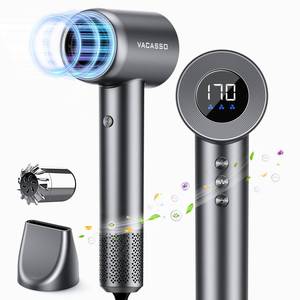 lot 10415 image: High Speed 110,000 RPM Blow Dryer - Negative Ionic for Hair Care, HD Display, 360 Rotating Nozzle, Low Noise for Home & Travel