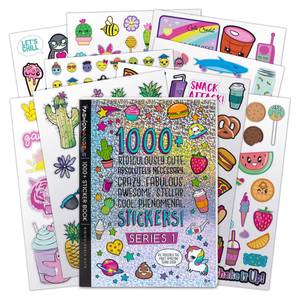 lot 10418 image: Fashion Angels 1000 Ridiculously Cute Stickers for Kids - Fun Craft Stickers for Scrapbooks, Planners, Gifts and Rewards, 40-Page Sticker Book for Kids Ages 6 and Up
