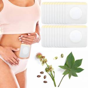 lot 10421 image: 20Pcs Disposable Castor Oil Pack Wrap Patches Belly Button, Highly Absorbent Self-Adhesive Organic Cotton Castor Oil Packs Wrap, Easy to Use, Anti-Seepage(Oil Not Included)