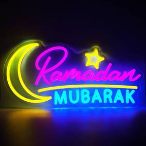 lot 10448 image: Ramadan Decorations Neon Sign, Ramadan Decoration for Home Ramadan Mubarak Decor Neon Sign, Ramadan Kareem Sign Islamic Muslim Home Bedroom Decoration