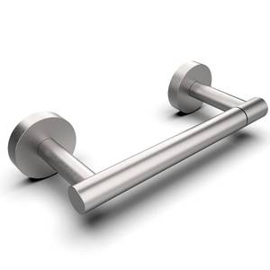 lot 10461 image: RARXTR Bathroom Toilet Paper Holder Wall Mount SUS304 Stainless Steel Double Post Pivoting Toilet Paper Roll Holder Wall Mounted Toilet Tissue Holder for Commercial Bathroom RV, Brushed Nickel