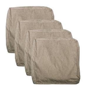 lot 10467 image: youngseahome Patio Seat Cushion Covers,Washable Slip Covers Replacement,Waterproof Outdoor Furniture Chair Cushion Pillow Seat Cover for Couch,Garden,Sofa,Flax,22�22�4(4 Covers Only)