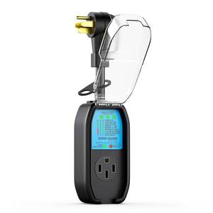 lot 11421 image: DINTYOU RV Surge Protector 50 Amp Waterproof, All-in-one Circuit Analyzer Power Guard with LED Indicators for RVCamper Travel Trailer