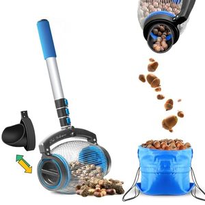 lot 11456 image: Zozen Acorn Picker Upper Roller, 2 Dumping MethodAcorn Dedicated Version - High Density Steelwire GapAlso Apply to Nerf Balls, Pick Up Size 38 to 1 Small Diameter Objects, Capacity 1 Gallon