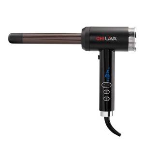 lot 11469 image: CHI Lava Curl Shot, Hair Curling Wand For Voluminous, Shiny & Long-Lasting Curls, Lower Temperature, Ergonomic, Comfortable Design For Easy Use - Retail $127.52