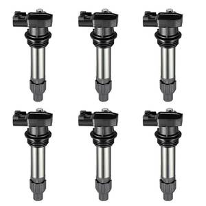 lot 11489 image: BDFHYK Ignition Coil Pack UF569 Set of 6 Compatible with Buick Allure Cadillac ATS CTS XTS Chevy Impala GMC Acadia Pontiac G6 Saab 9-4X Saturn Outlook Replacement for C1555 D515C GN10494