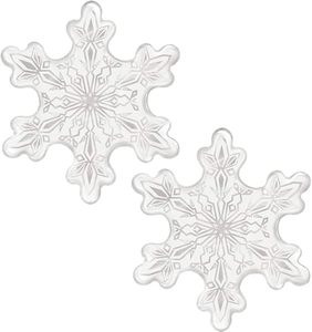 lot 6374 image: 2pcs 36inch Winter Theme Clear Snowflake Mylar Balloons Super Large Snowflake Balloon for Christmas New Years Eve New Years Day Frozen Themed Party Graduation Baby Shower Birthday Party