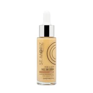 lot 6406 image: St Moriz Professional Face Tanner Serum - Prime & Glow Hydrating 2 in 1 Self Tan Face Serum & Makeup Primer With Hyaluronic Acid - Dewy & Natural Bronzed Face Glow (0.84 fl oz)
