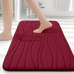 lot 6428 image: Memory Foam Bathroom Rug Mat, Soft and Absorbent Bath Mats, Non-Slip and Machine Washable Bath Rugs for Bathroom Floor,Tub and Shower, 30 x 20, Dark Grey