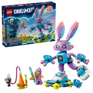 lot 6437 image: LEGO DREAMZzz Izzie and Bunchurro The Gaming Bunny - Fantasy Bunny Toy for Kids, Boys and Girls, Ages 7 - Gift for Birthdays - Building Set with Hero Minifigure - 71490