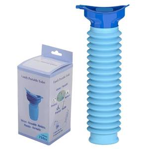 lot 6450 image: KkaFFe Adjustable Emergency Urinal 750ml, Portable Toilet for Car, Portable Mini Outdoor Camping Travel Shrinkable Personal Mobile Toilet Potty Pee Bottle for Kids Adult