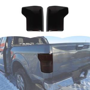 lot 7242 image: RT-TCZ Smoked Black Tail Light Lamp Cover Guard Trim Decoration Exterior Accessories for Ford F150 2015-2020