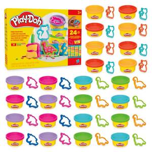 lot 7263 image: Play-Doh Party Favor Pack, Bulk 24 Pack of Modeling Compound with Cutters, Non-Candy Treat Bag Fillers, Giveaways & Prize Toys for Kids 3 Years & Up (Amazon Exclusive)