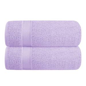 lot 7272 image: Belizzi Home Cotton 2 Pack Oversized Bath Towel Set 28x55 inches, Large Bath Towels, Ultra Absorbant Compact Quickdry & Lightweight Towel, Ideal for Gym Travel Camp Pool - Dark Purple