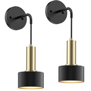 lot 7281 image: Eclipterra Battery Operated Wall Sconce Set of 2, Dimmable RGB Wall Sconce with Remote Indoor Battery Powered Wall Lamp Light for Bedroom Living Room
