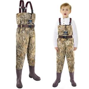 lot 7283 image: Trudave Chest Waders for Kids with Boots, Waterproof Youth Wader for Toddler & Children, Lightweight Durable NylonPVC Waders for Fishing & Hunting