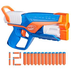 lot 7289 image: Nerf N Series Agility Blaster, 12 N1 Darts Compatible Only N Series Blasters, 6 Dart Drum, Kids Outdoor Games