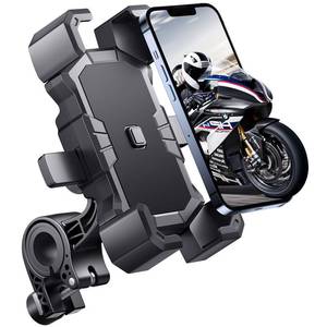 lot 8224 image: Delobon Bike Phone Holder Handlebar,Motorcycle Phone Mount,ATV Cell Phone Clamp,Scooter Phone Clip for iPhone 15 Pro Max14 13 12plus, Samsung S24Ultra S23 and More 4.7 to 7.0 inch Phone
