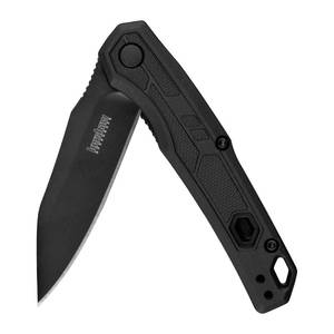 lot 8260 image: Kershaw Appa Folding Tactical Pocket Knife, SpeedSafe Opening, 2.75 inch Black Blade and Handle, Small, Lightweight Every Day Carry
