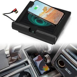 lot 8276 image: KEWISAUTO Car Wireless Charger Pad for Ford F-150 2018-2023, Center Console Charging Pad Wireless Charger Mount Phone Charging Panel for Ford F150 2018-2023 Accessories