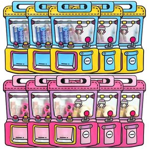 lot 8321 image: 30 PCS Bulk Gift Bags for Kids with Handle,Children Large Goodie Bags with Stand-up Bottom, Grip Seal Party Favor Bag, Students Back to School Treat Bag, Cute Snack Candy Bags for Birthday, Classroom