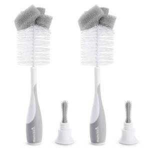 lot 8325 image: Munchkin� Sponge�� Bottle Brush, Grey, 2 Count (Pack of 1)