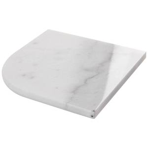 lot 9780 image: Lovdeco Marble Corner Shelf Wall Mount, Big Calacatta Marble Corner Shower Shelf, Polished 9 Round Edge Corner Shelves for Bathroom, Kitchen, Office, Living Room, 1 Piece