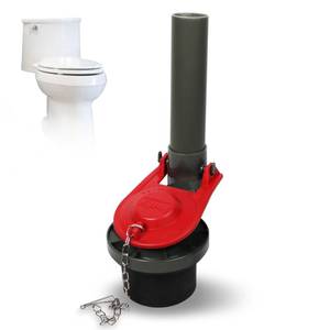 lot 9799 image: Korky 723X Standard 2-Inch Top Mount Flush Valve for 1-Piece Toilet Models, Red