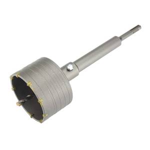 lot 9804 image: Hanperal 90mm SDS Plus Shank Hole Saw Set, Concrete Hole bit for Brick Concrete Cement Stone
