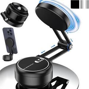lot 10009 image: Electric Vacuum Magnetic Car Phone Mount,Vacuum Suction Car Phone Holder Hands-Free,Adjustable Foldable Magnetic Suction Cup Phone Mount,Strong Magnetic Car Mount for Smooth Surface(New-Black)