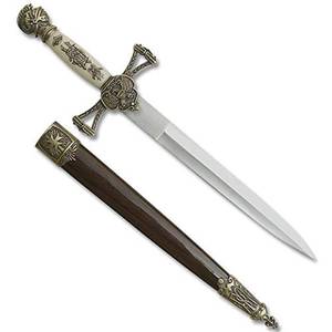 lot 12358 image: Master USA Survivor Bladesusa SW-799 Medieval Short Sword, 14 Overall, Brown