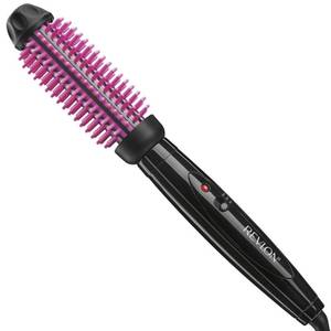 lot 12389 image: REVLON Silicone Bristle Heated Hair Styling Brush  Fast, Long Lasting Volume for Easy Styling  1 Barrel for Full Body and Smooth Styles (BlackPink)