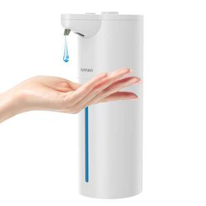 lot 12414 image: Aunmaon Automatic Soap Dispenser Touchless, Modern, Kitchen & Bathroom, Hands-Free, Adjustable Volume, Long Battery Life, Compatible with Thick & Thin Soap, Easy for Toddlers, Clog-Free, White