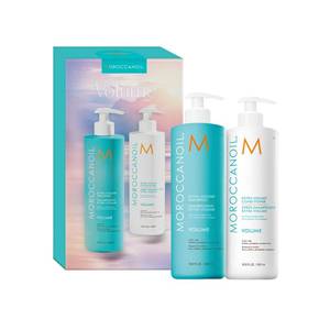 lot 12446 image: Moroccanoil Extra Volume Shampoo & Conditioner Half-Liter Set - Retail $86