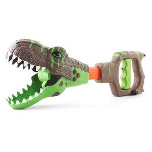 lot 12451 image: DINOBROS Dinosaur Chomper Toys for Kids with 3 Roar Sounds and Light Jurassic Dinosaurs Grabber Claw T-Rex Reacher Robot Hand Pincher Dino Snapper