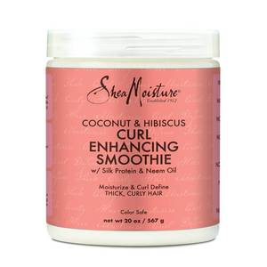 lot 16231 image: SheaMoisture Curl Enhancing Smoothie Hair Cream for Thick, Curly Hair Coconut and Hibiscus Sulfate Free and Paraben Free Curl Cream 20 oz