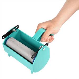 lot 16273 image: Paint Roller Decorative, Single Color DIY Patterned Paint Roller Home Wall Decoration Painting Machine with Plastic Handle for 5 Inch Roller Brush Decoration Painting Tool, 6.3  3.5  4.1inch, Green