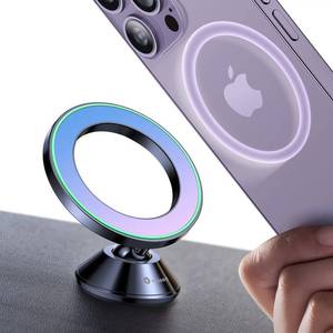 lot 16277 image: VICSEED Fit for MagSafe Car Mount Colorful Gradient Magnetic Phone Holder for Car Dashboard Lasting & Never Fall All Metal Sturdy Phone Mount for Car Dash Fit iPhone 16 Pro Max 15 14 13 12 Samsung