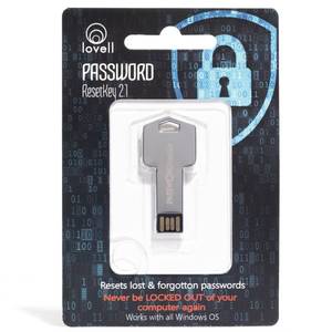 lot 16306 image: Password Reset Key II Next Generation - USB 3.0 Key Works wWindows 98, 2000, XP, Vista, 7, & 10 - Fast Access No Internet Connection Needed - Reset Lost Passwords on Windows Based PC & Laptop