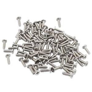 lot 16307 image: PHITUODA 100pcs M1.6 x 5mm Round Flat Head Machine Screws, 304 Stainless Steel Phillips Cross Drive Screw Hardware Fastener Bolts