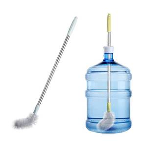 lot 16377 image: 2 Pack 28 Long Bottle Brush, 3 & 5 Gallon Bottle Cleaner Brush, Nylon Bristles and Stainless Steel Handle Bendable Replaceable Brush Head Bottle Cleaning Brush
