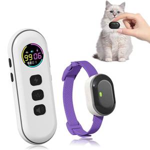 lot 16494 image: Ultra-Small Cat Shock Collar, Ultra-Light & Thin Cat Training Collar with 1300ft Remote, Tailored for Cats & Small Dogs, 198-Level Precise Control, Waterproof, Rechargeable (Purple)