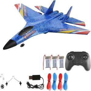 lot 8124 image: RC Plane Su-27 Ready, 2CH 2.4GHz Remote, for All Ages