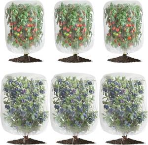 lot 8136 image: 6 Pack Garden Mesh Netting, Pest Barrier for Plants, 2-Sizes