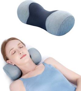 lot 8144 image: Bespilow Neck Roll Pillow, Memory Foam, Ergonomic Support